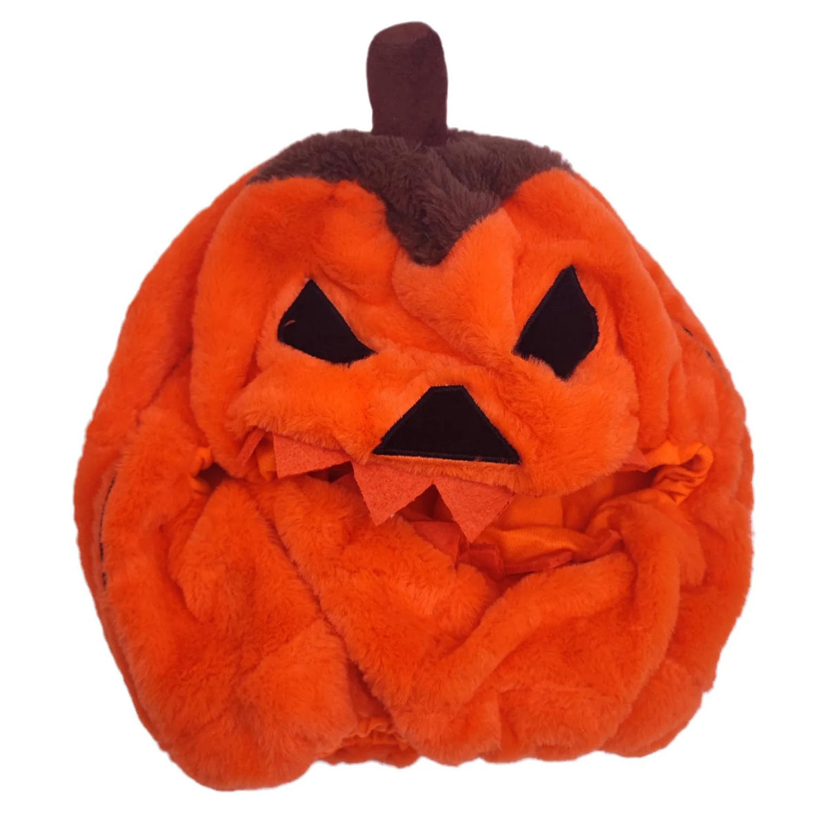 Pumpkin Motorcycle Helmet Cover – Velvet Halloween Full Face