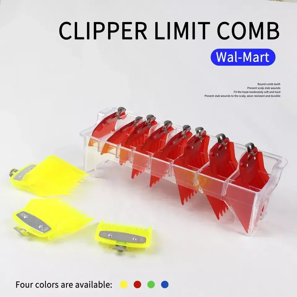 Universal Clipper Guards Set – 8 Sizes 1.5–25mm Hair Combs