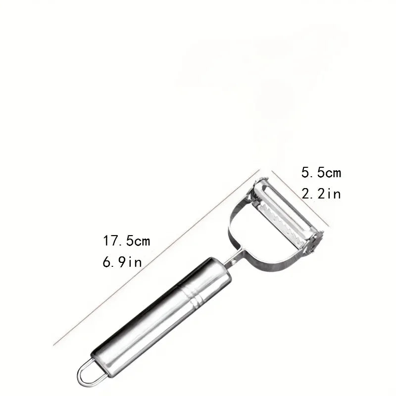 Stainless Steel Vegetable Peeler & Shredder Kitchen Gadget
