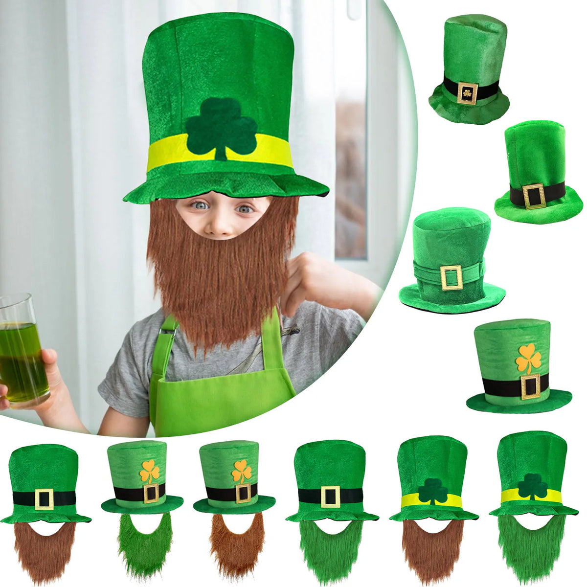 Green Leprechaun Top Hat – St. Patrick's Day Costume Hat