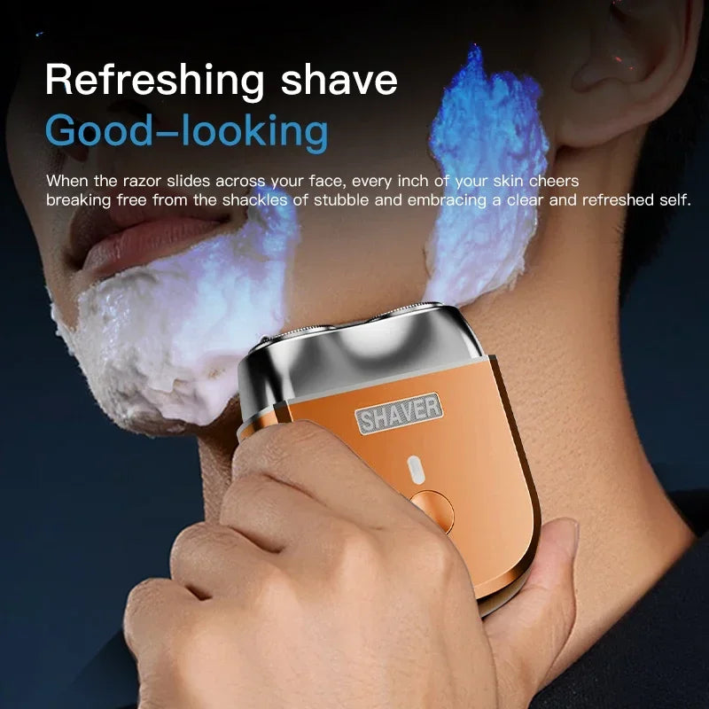 XMSJ Men's Double Floating Head Electric Shaver 2-Speed