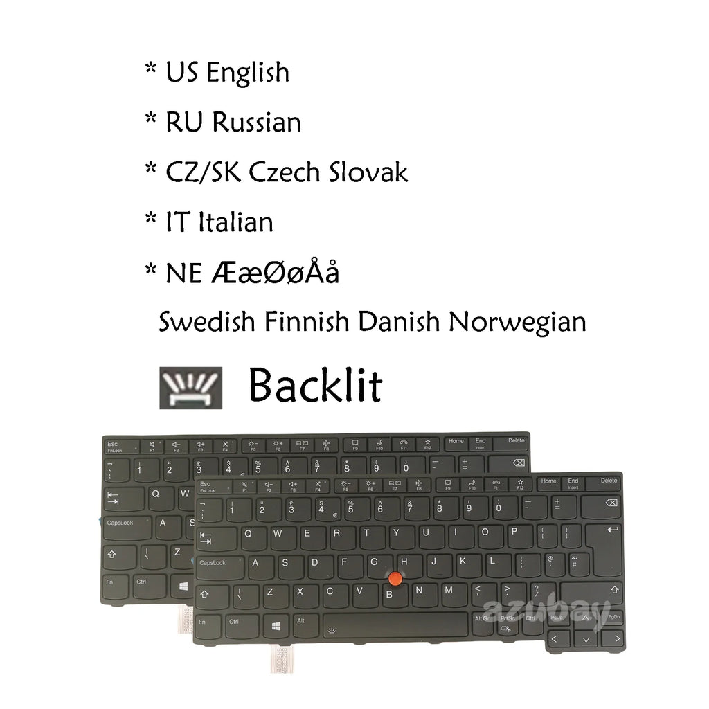 Backlit Keyboard for Lenovo ThinkPad L13 Gen 3 & Gen 4 – AZUBAY