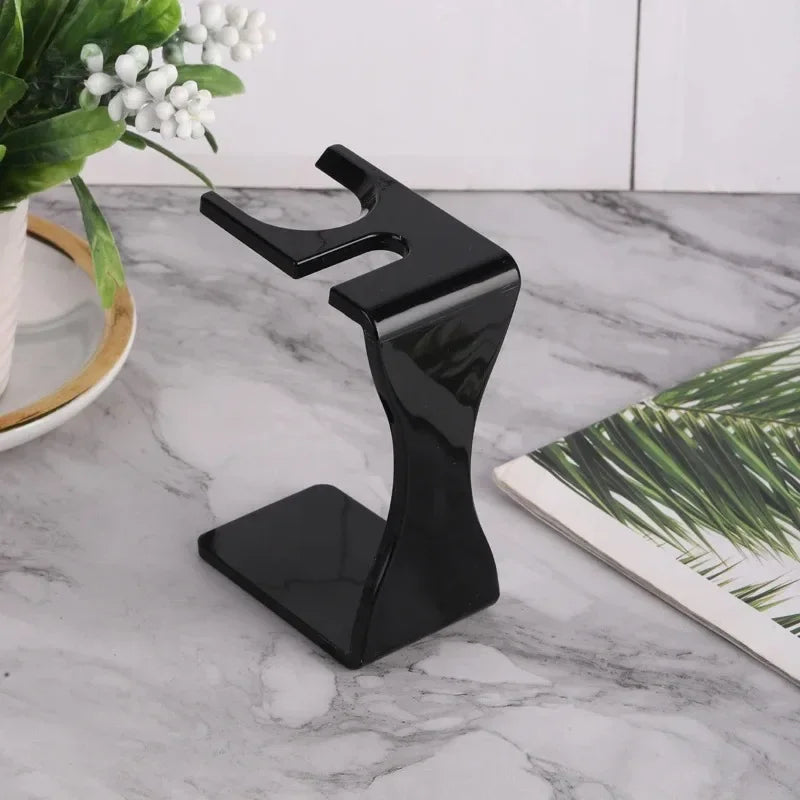 YAQI Shaving Brush & Razor Holder Stand – Creamy White
