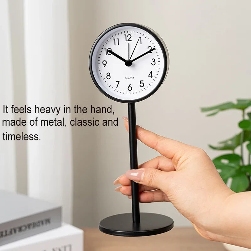 VIBE European Metal Desktop Alarm Clock – Silent Quartz