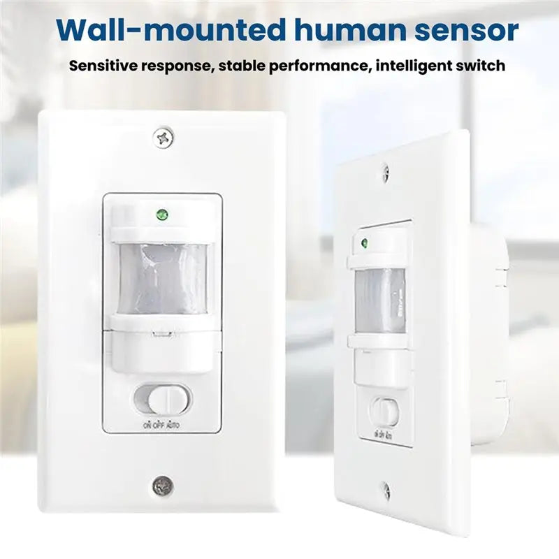 PIR Motion Sensor Light Switch Wall Mounted 110V–220V
