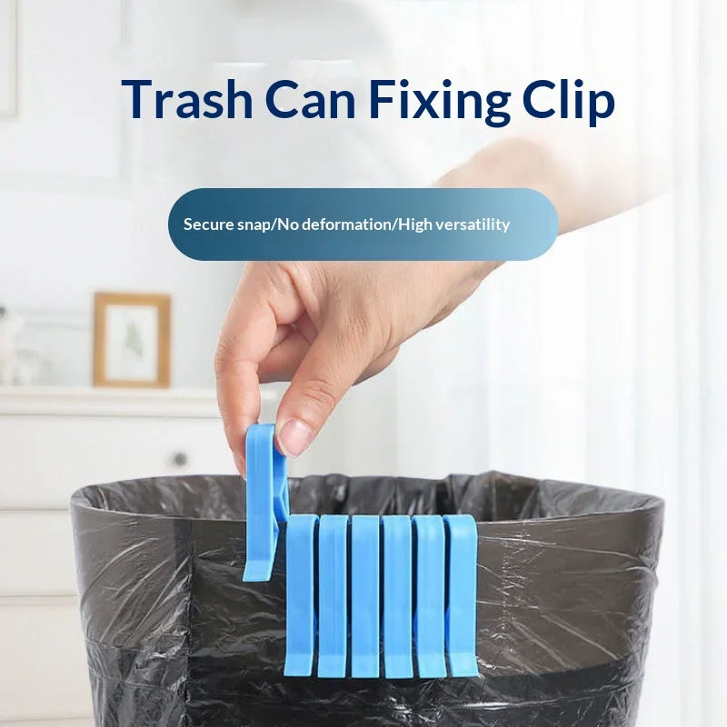Plastic Trash Bag Holder Clips – Anti-Slip Bin Fixing Clamps