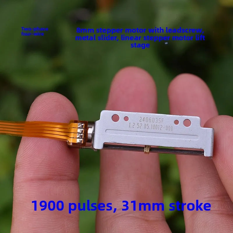 8mm Micro Linear Stepper Motor 5V 2-Phase 4-Wire Screw Actuator