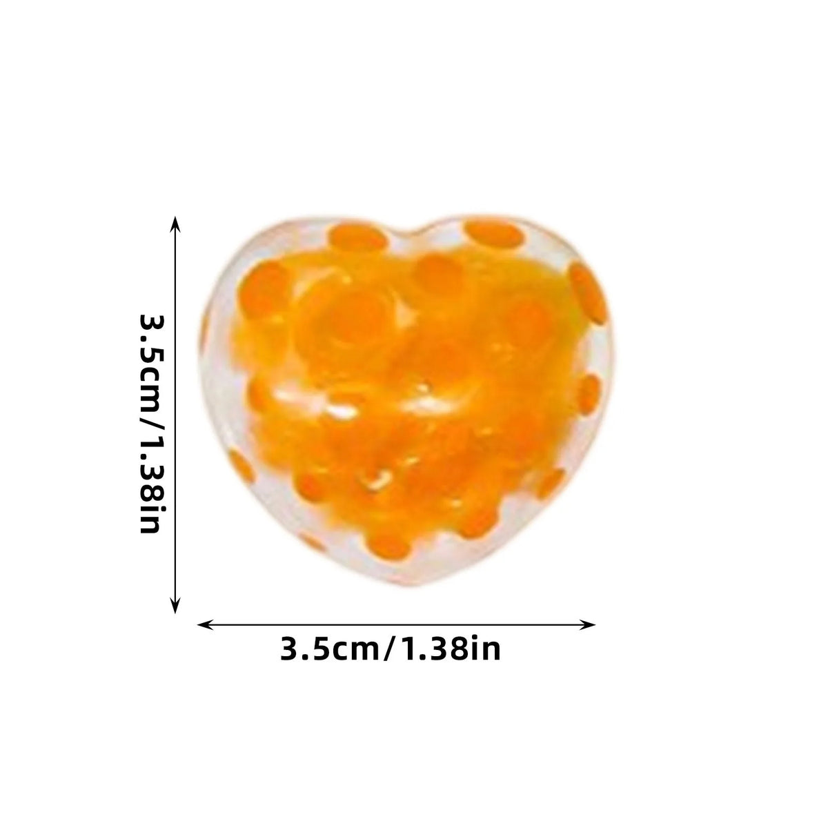 Heart Squishy Stress Ball – Mochi Squeeze Fidget Toy Gift