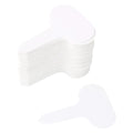 100-Pack White T-Shape Plastic Plant Labels 5x7cm Waterproof