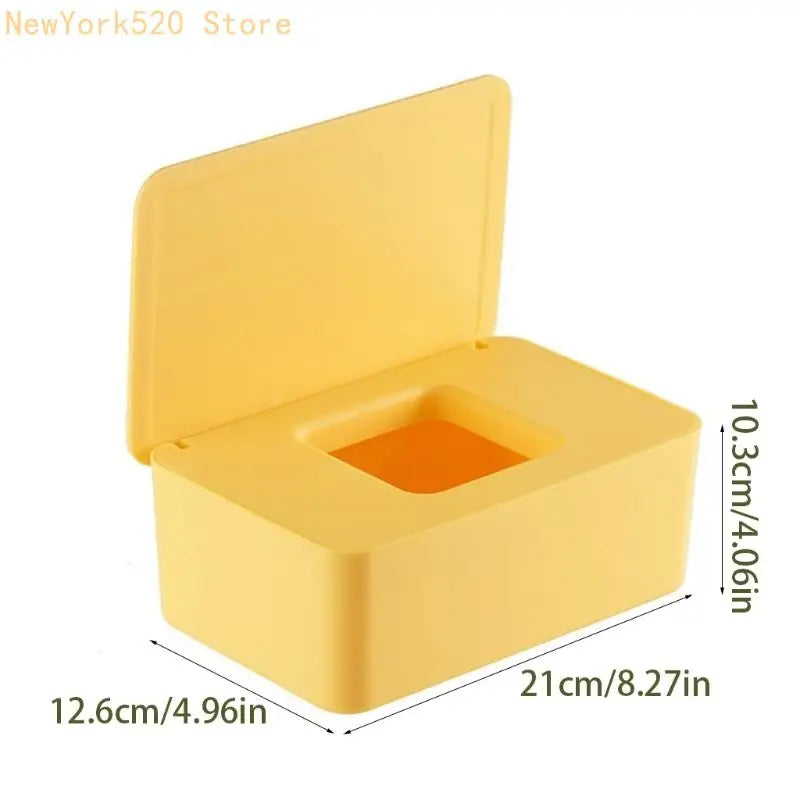 Desktop Storage Box with Lid – Dust-Proof Tissue & Mask Organizer