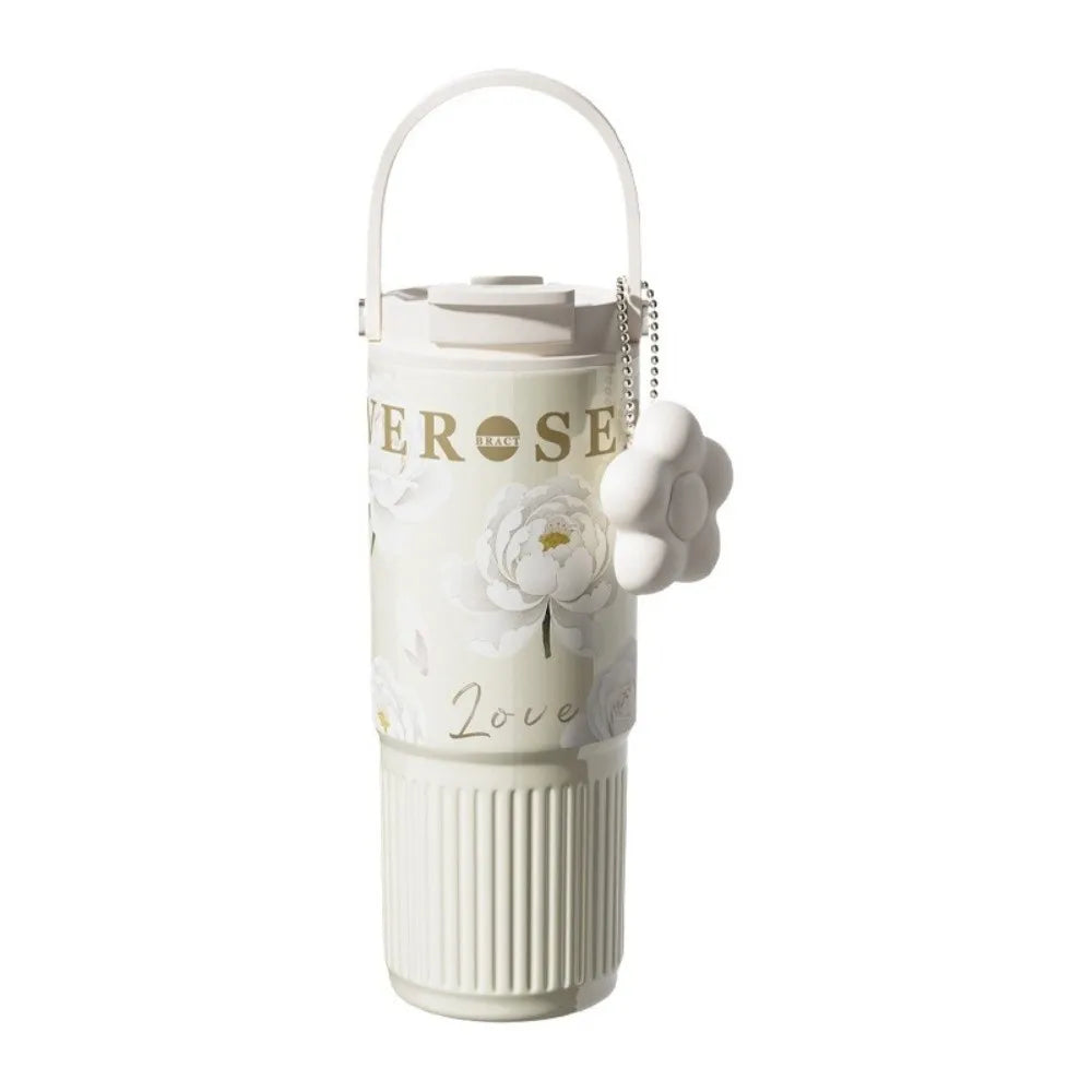 VIBE 750ml Floral Insulated Stainless Steel Tumbler for Women