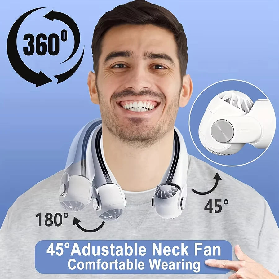 Portable Bladeless Neck Fan USB Rechargeable 3-Speed | VIBE