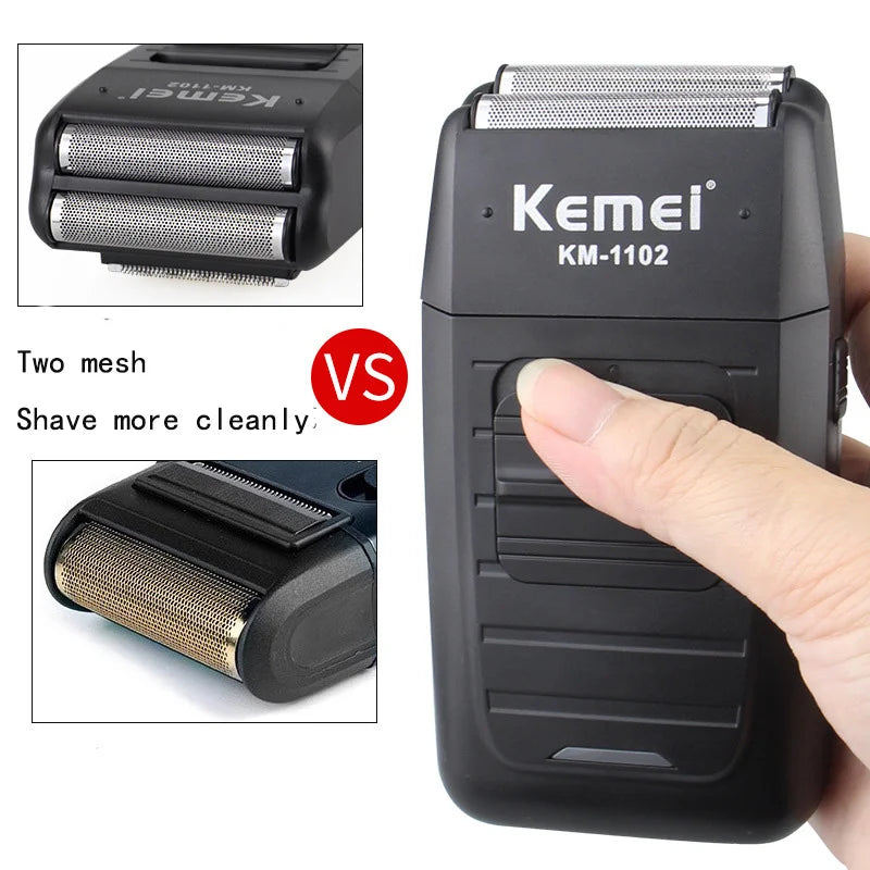 Kemei KM-1102 Electric Foil Shaver – Men's Rechargeable Razor