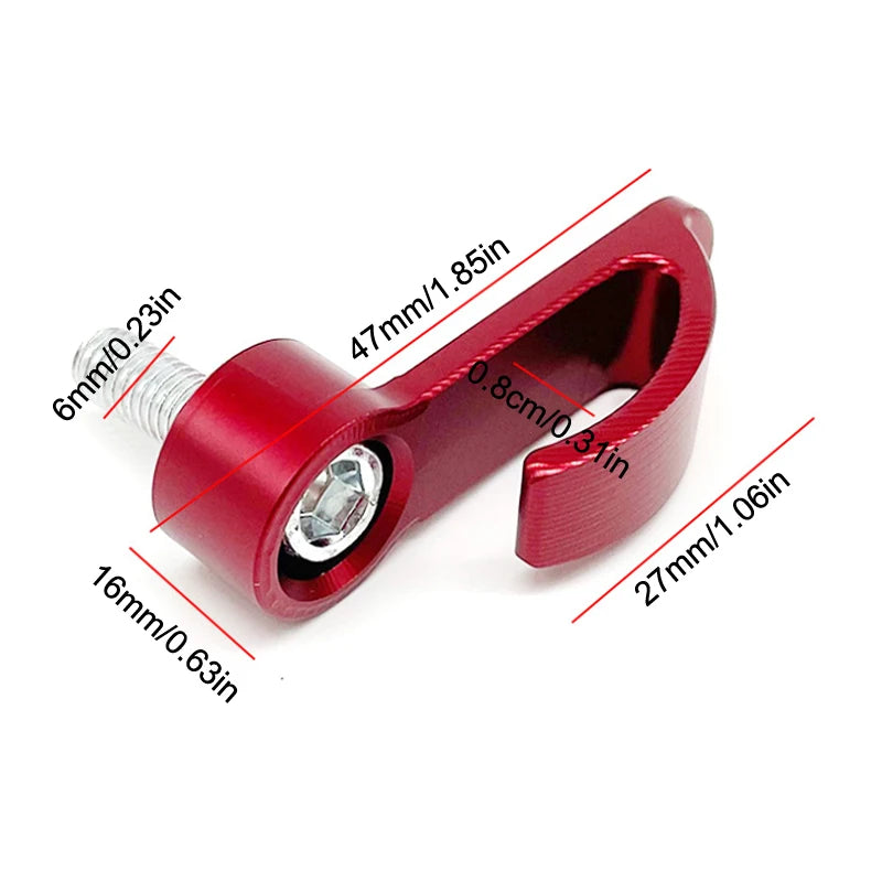 Universal Aluminium Alloy Motorcycle Helmet Hook | Single Hole