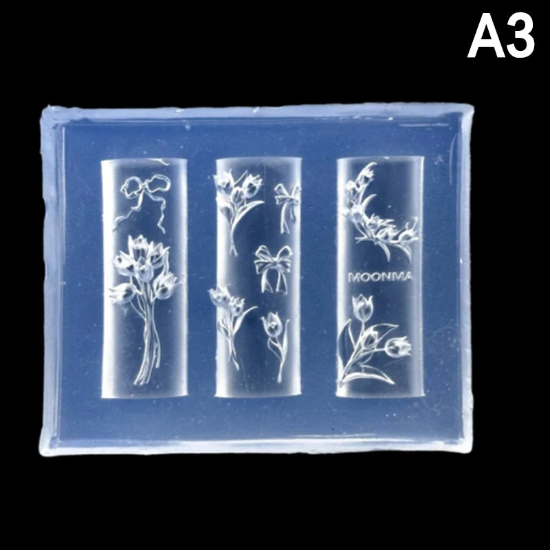 Butterfly Silicone Nail Art Carving Mold – DIY Manicure Stencil