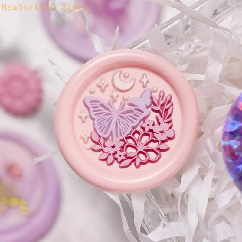 Brass Flower Wax Seal Stamp – 28 Designs for Scrapbooking