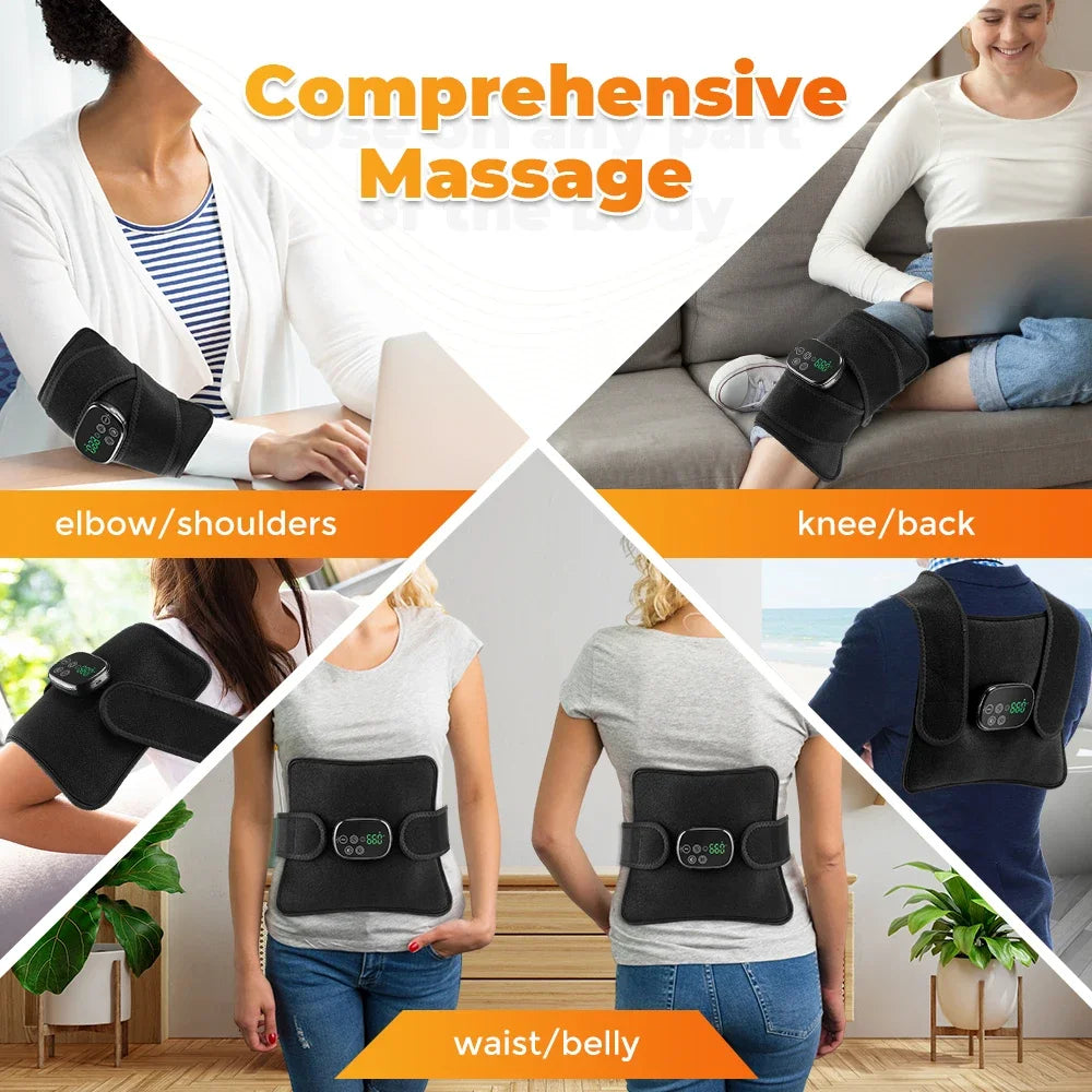 Cordless Red Light Vibration Massager – Knee, Back & Waist Pad