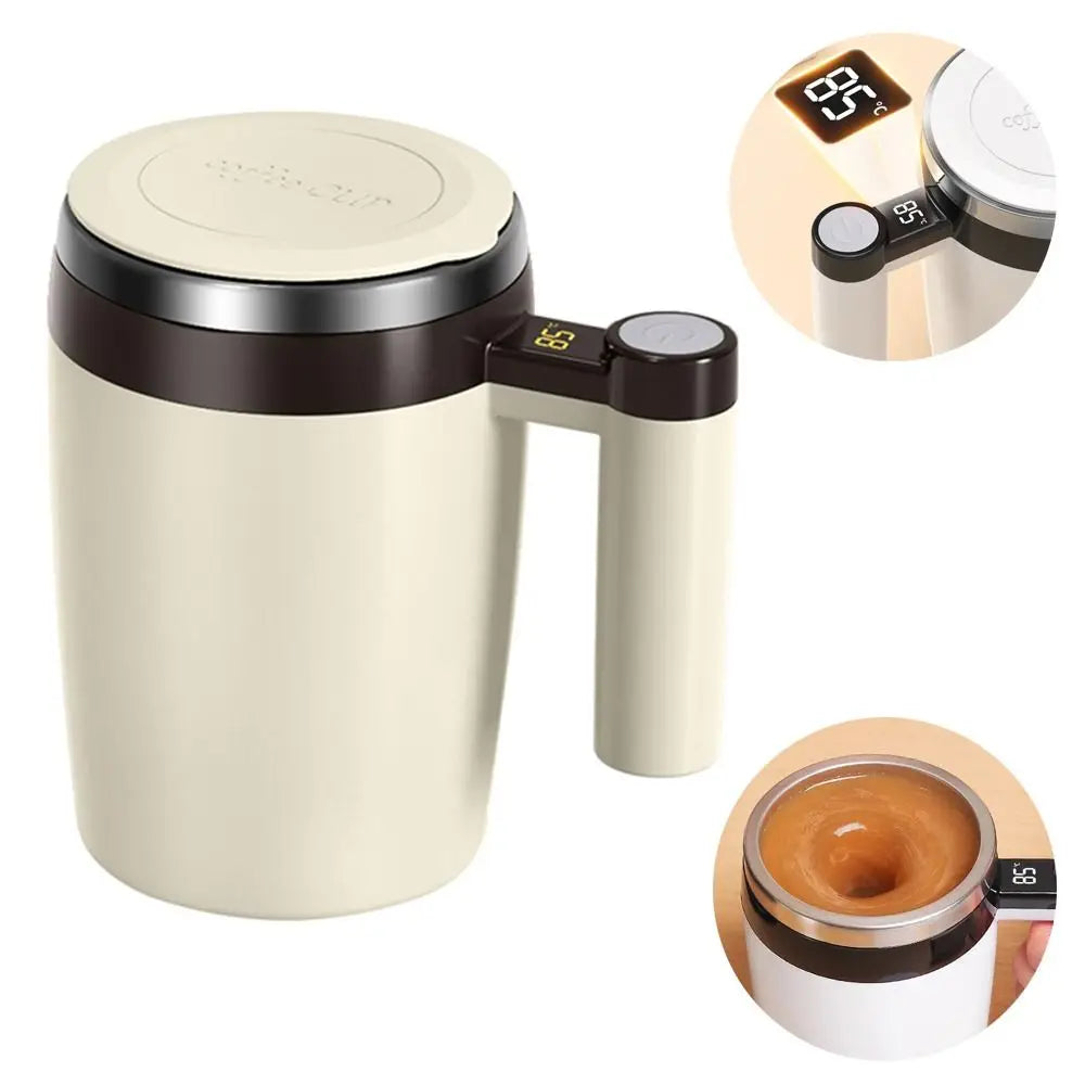 Electric Self-Stirring Mug 380ml LCD Display USB Rechargeable