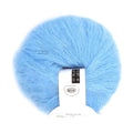 Light Blue Mohair Wool Blend Yarn – Soft Knitting Crochet Yarn