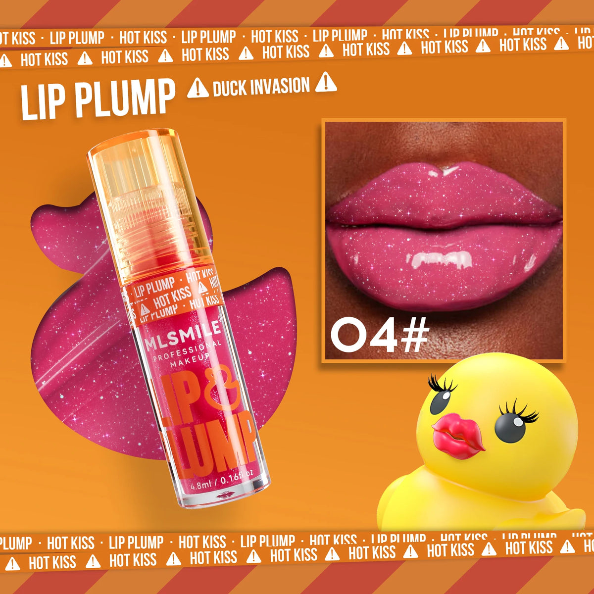 MYHO Duck Lip Plumping Oil Gloss – Moisturizing Pearl Glaze