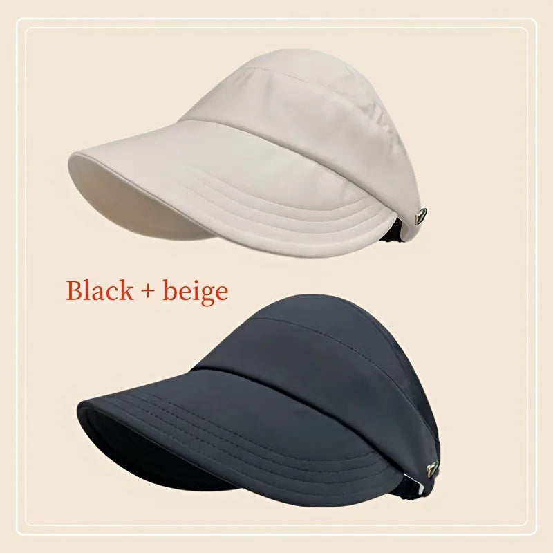 Women's Wide Brim UV Sun Hat – Foldable & Packable
