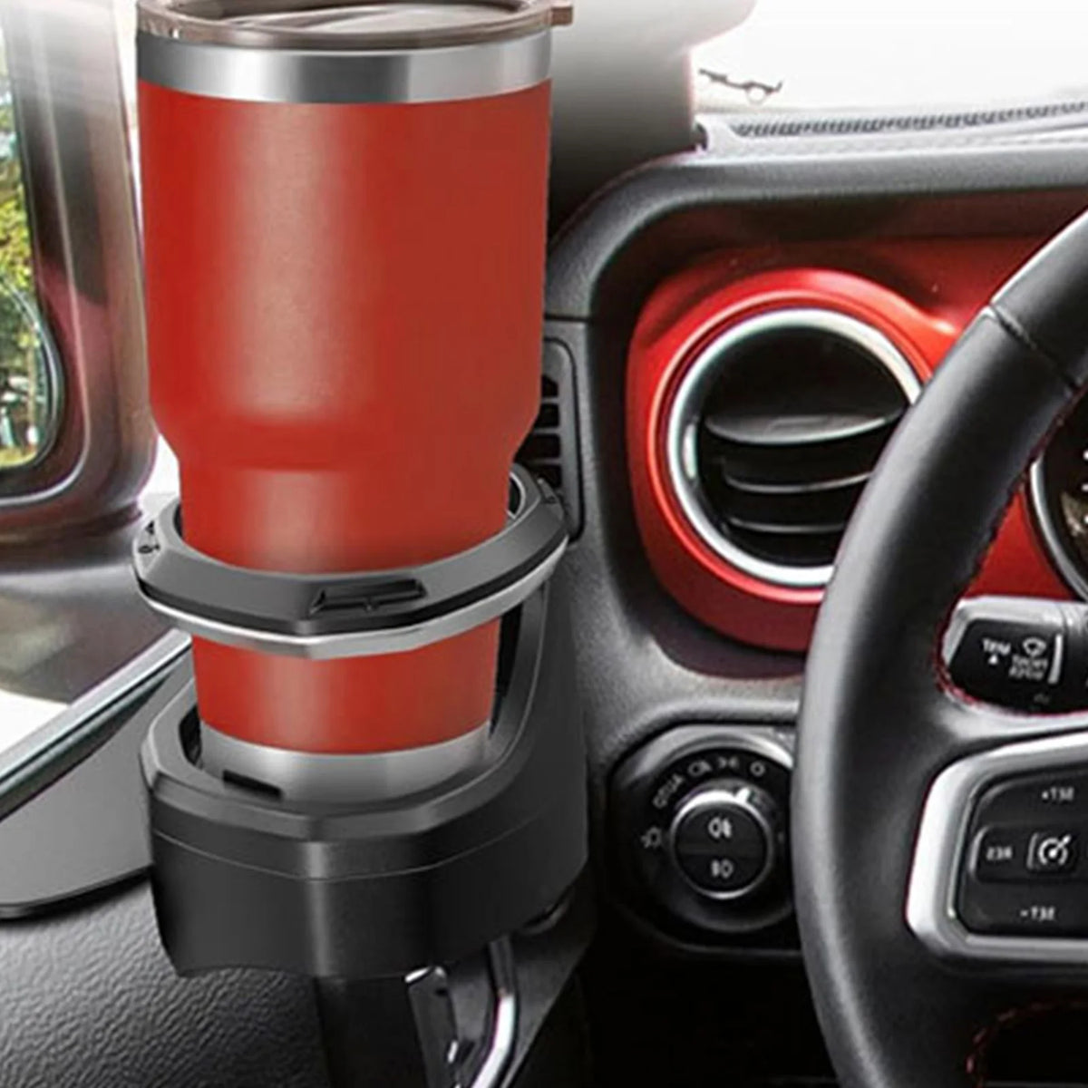 Universal Car Cup Holder for Hot & Cold Drinks | Easy Install
