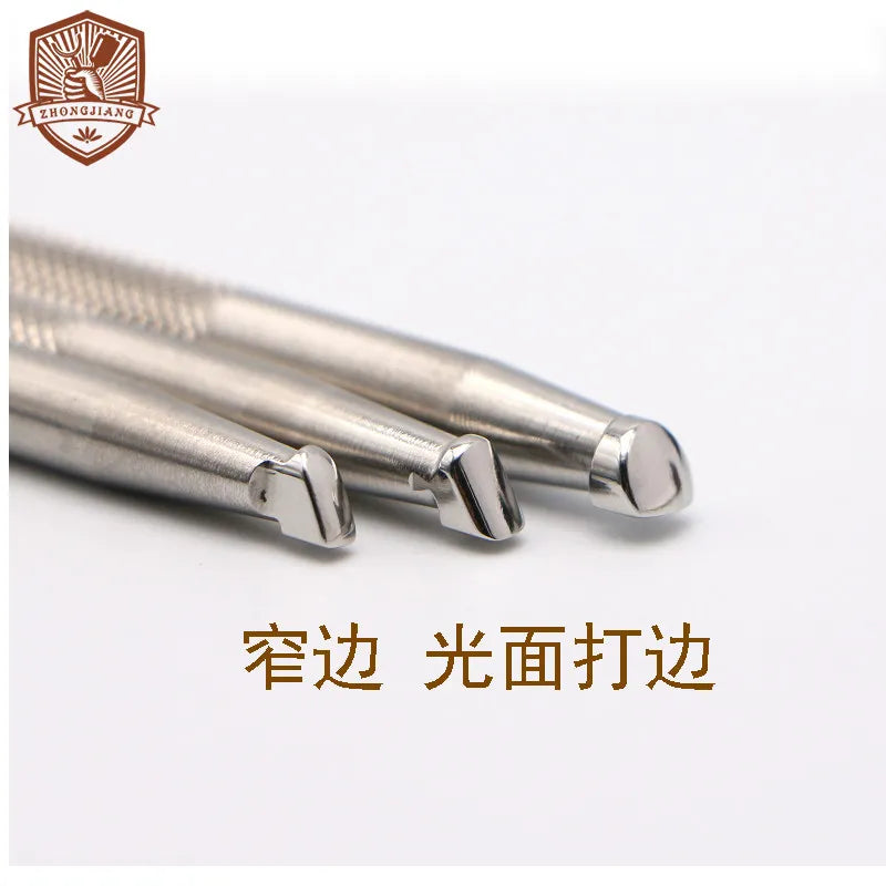 Stainless Steel Narrow Edge Beating Tools – Leather Engraving Set