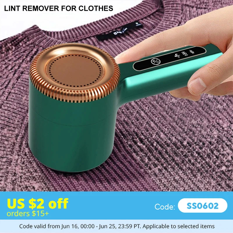 USB Rechargeable Electric Lint Remover & Fabric Shaver