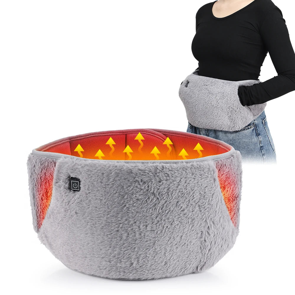USB Electric Heating Pad Waist Warmer Belt – 3 Modes Crystal Velvet