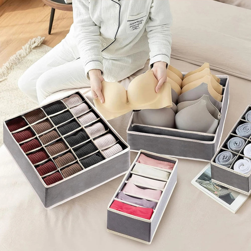 Foldable Drawer Organizer for Underwear, Socks & Clothes