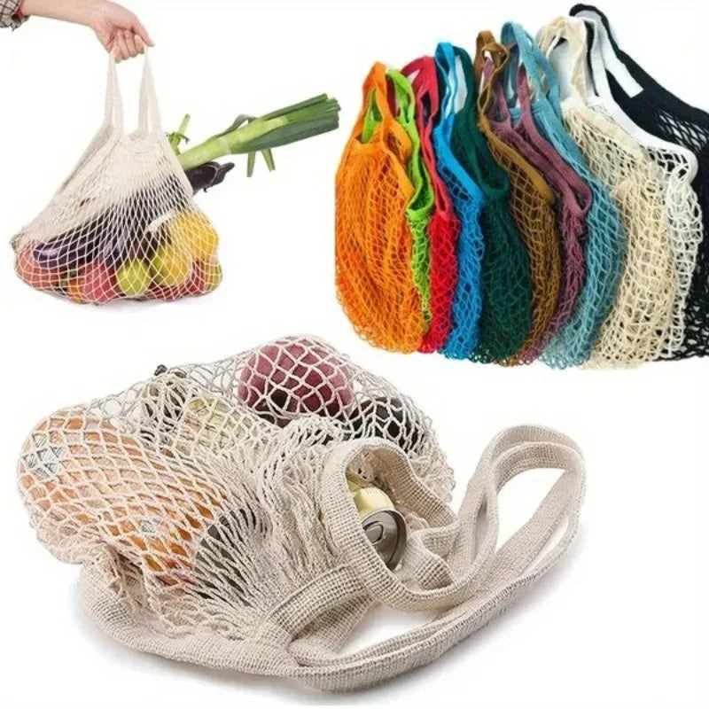 Reusable Mesh Grocery Bags – Washable Net Produce Bags