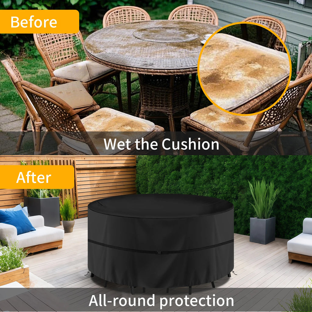 210D Oxford Waterproof Outdoor Patio Furniture Cover | UV Guard