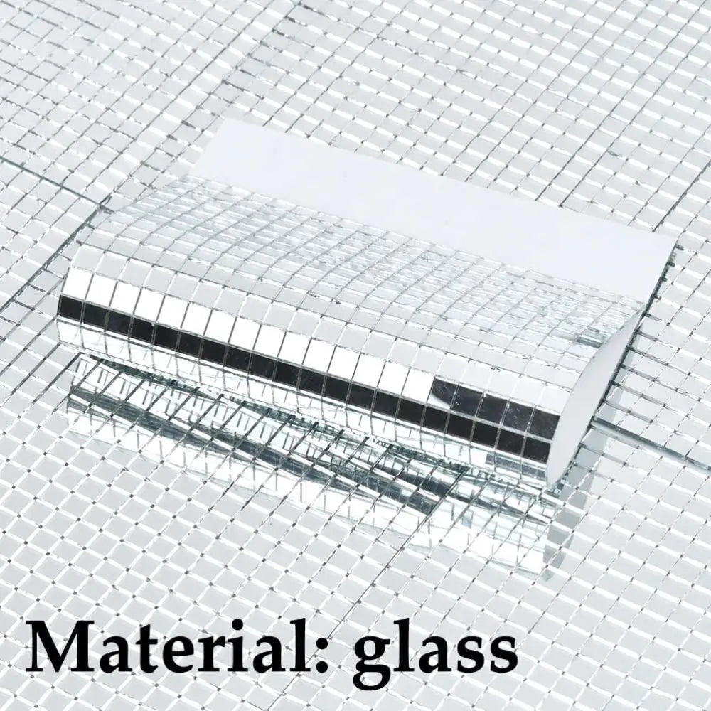 Self-Adhesive Mosaic Mirror Tiles – Flexible Silver Glass Sheet