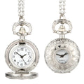 Vintage Dual Time Clock Necklace Watch – Unisex Gift | VIBE