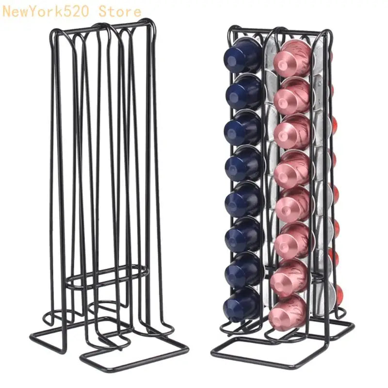 Modern Coffee Capsule Holder – Iron Espresso Storage Rack