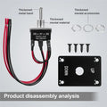 6-Pin 3-Position Momentary Rocker Toggle Switch + Waterproof Cap