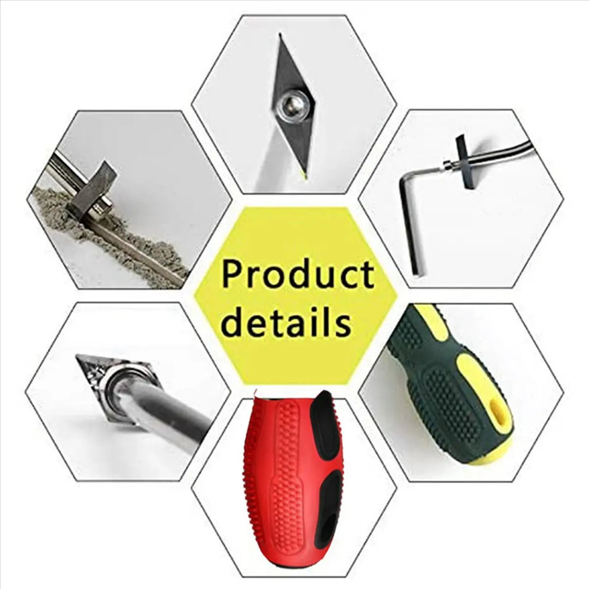 4-Piece Grouting Removal Tool Set – Tile Seam Scraper Kit