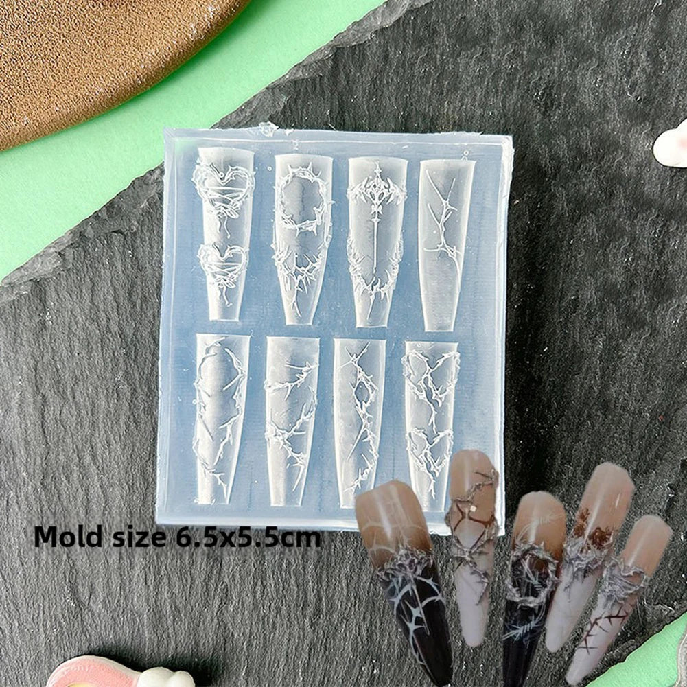 3D Seashell Flower Nail Art Silicone Mold – UV Resin & Gel