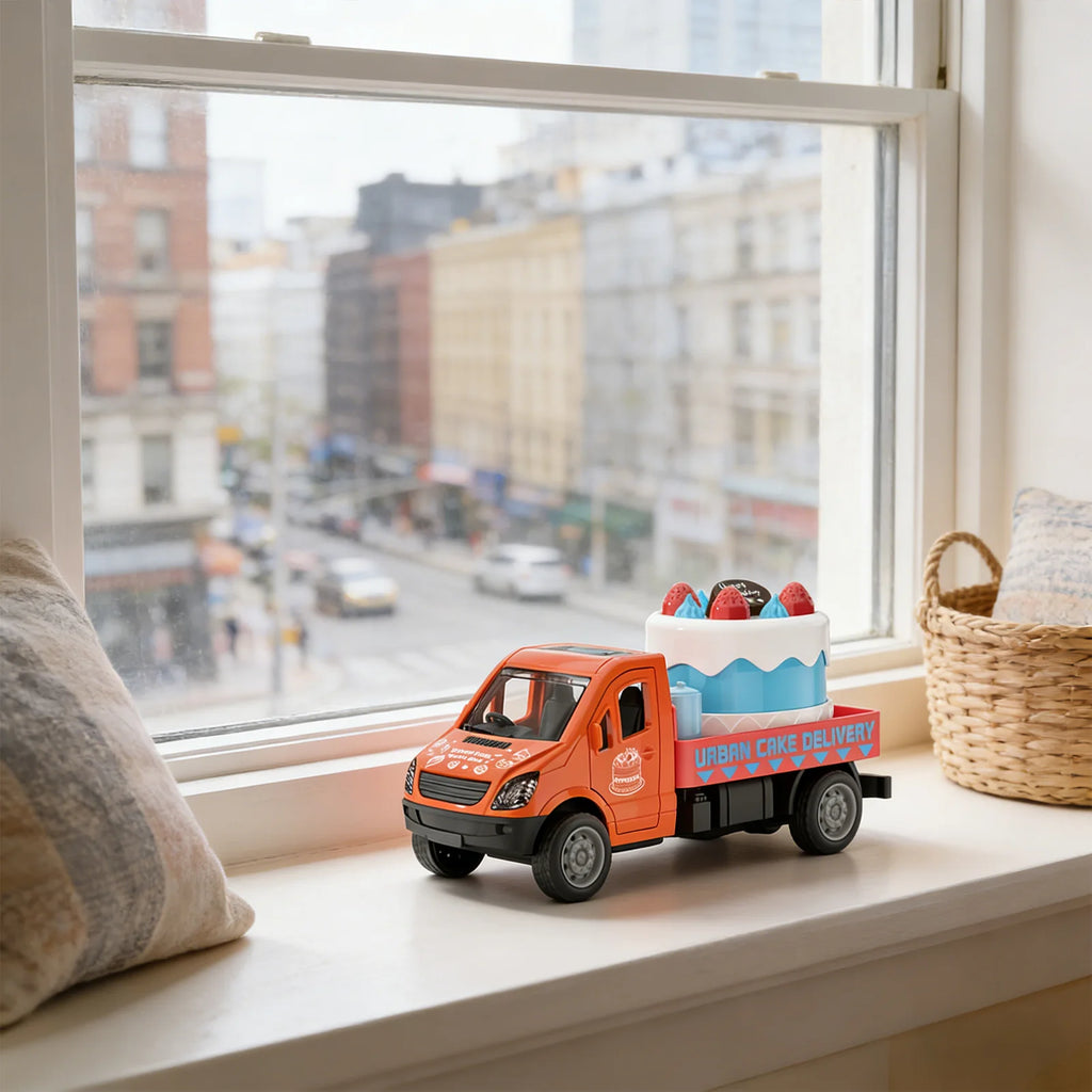 Mini Pull-Back Inertia Toy Car – Cake Topper & Kids Play