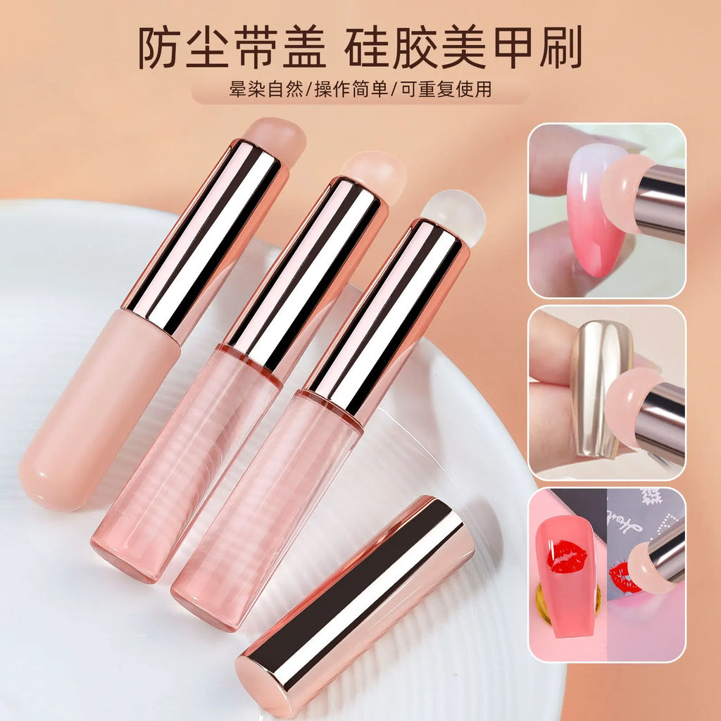 Silicone Nail Art Stamper & Gradient Blending Brush Tool