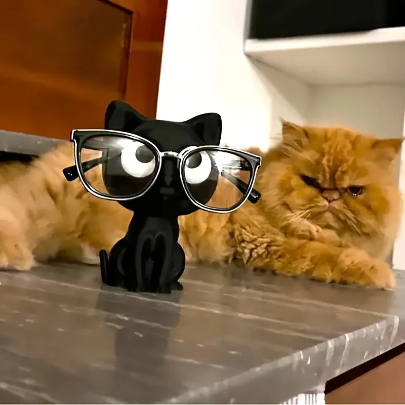 3D Printed Cat Glasses Holder – Cute Desk Organizer Stand
