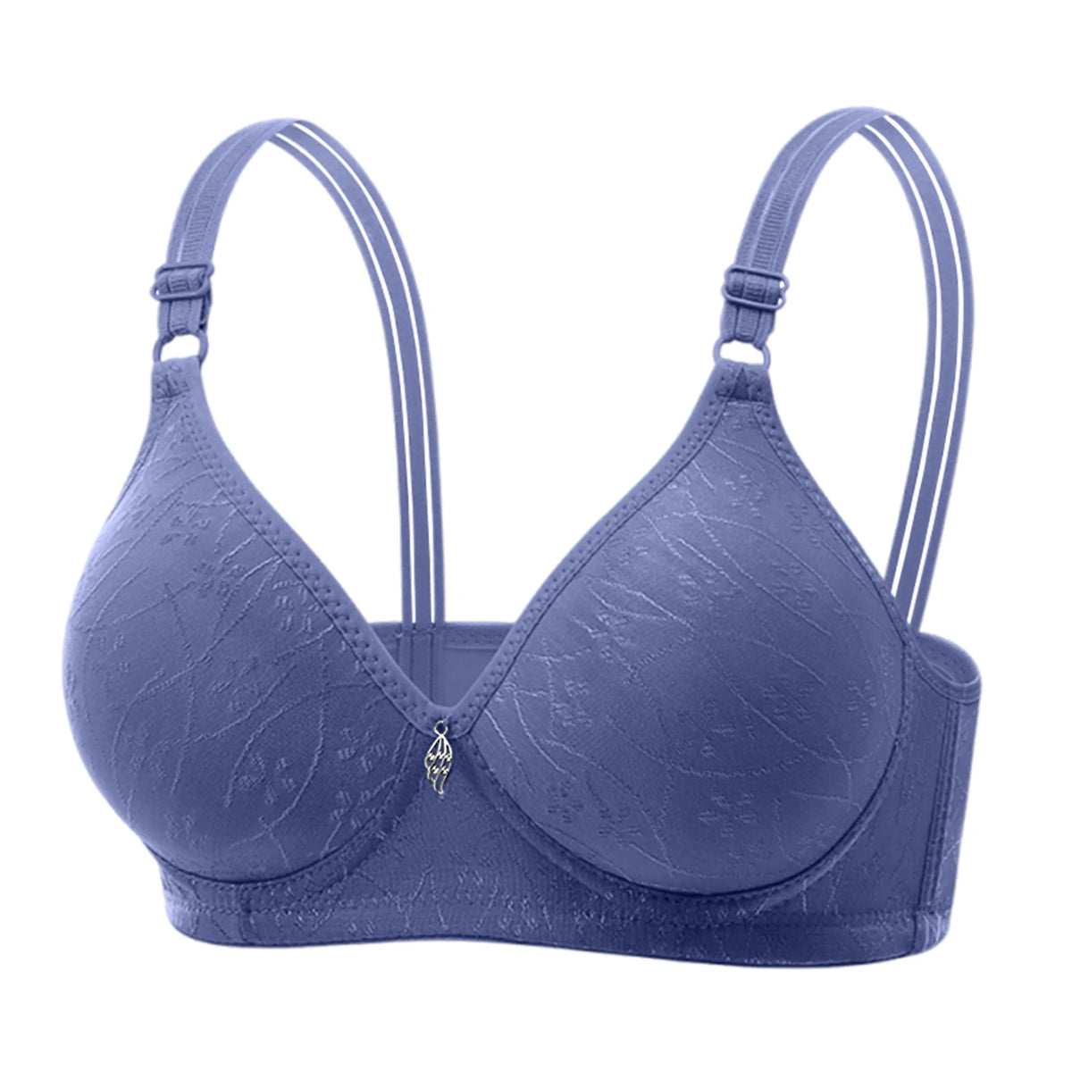 Women's Wire-Free Seamless Bra – Bamboo Charcoal Cup Sizes 36–44