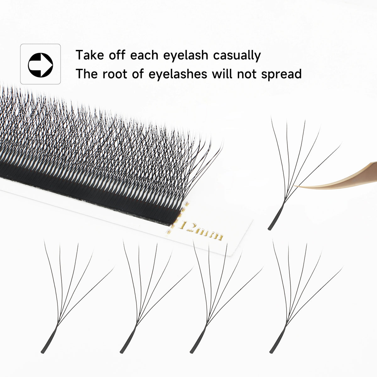 XIUSUZAKI W Bloom Premade Fan Lash Extensions 2D–8D YY