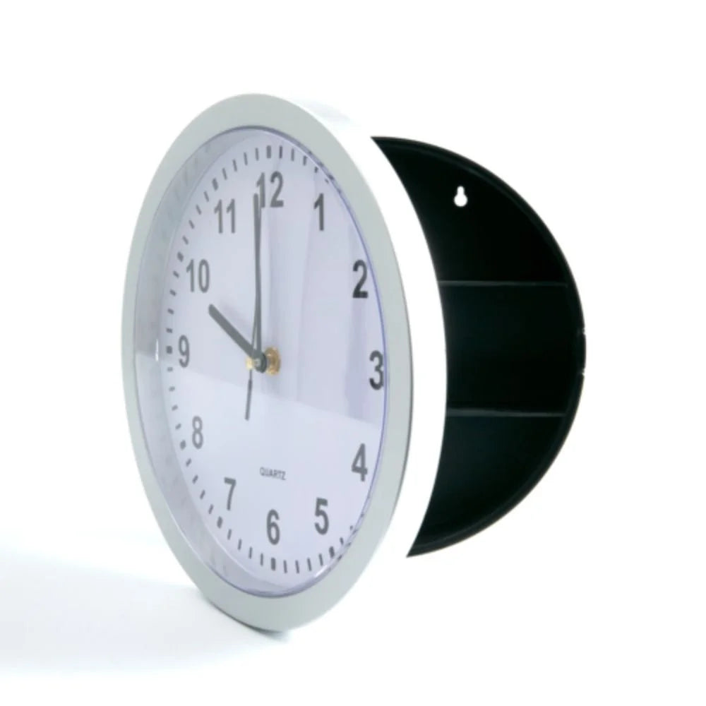 Wall Clock Hidden Safe Box | Secret Compartment Storage