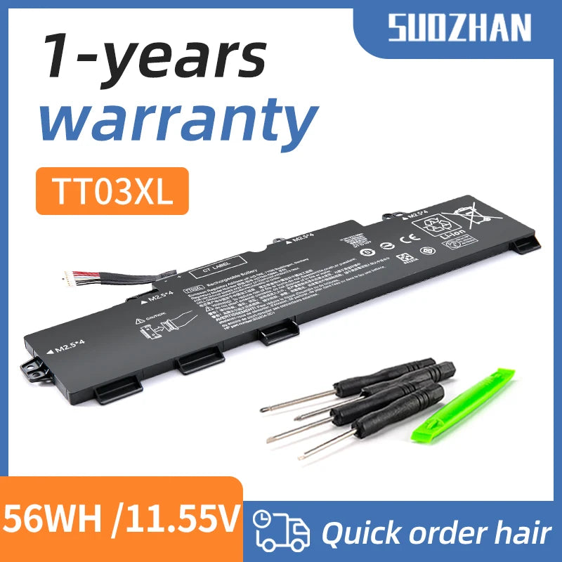 SUOZHAN TT03XL Battery HP EliteBook 755 850 G5 G6 ZBook 15U