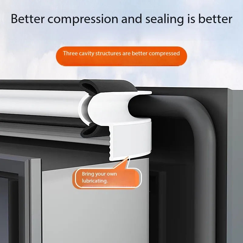 4M TPE Window & Door Seal Strip – Soundproof Weather Stripping
