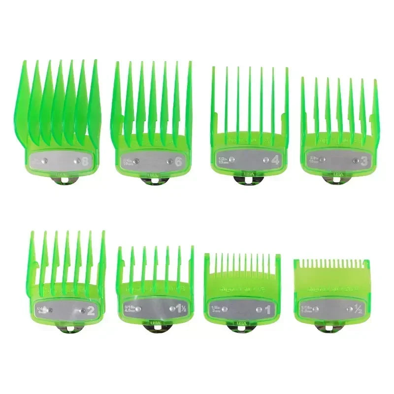 Universal Clipper Guards Set – 8 Sizes 1.5–25mm Hair Combs