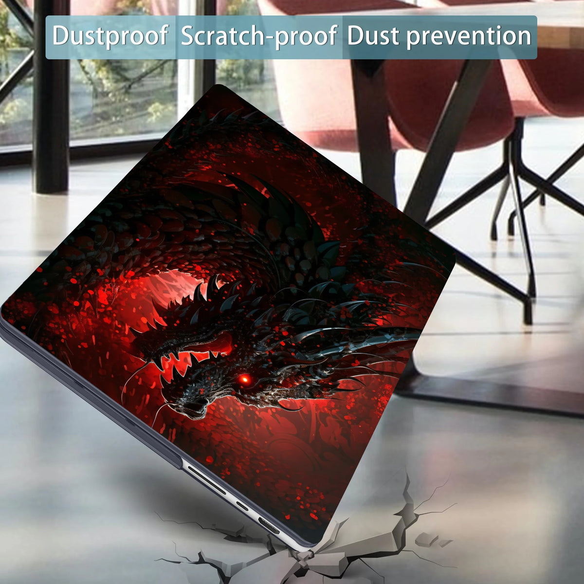 EGYAL Dragon Print Hard Shell MacBook Case – Air & Pro M1–M4