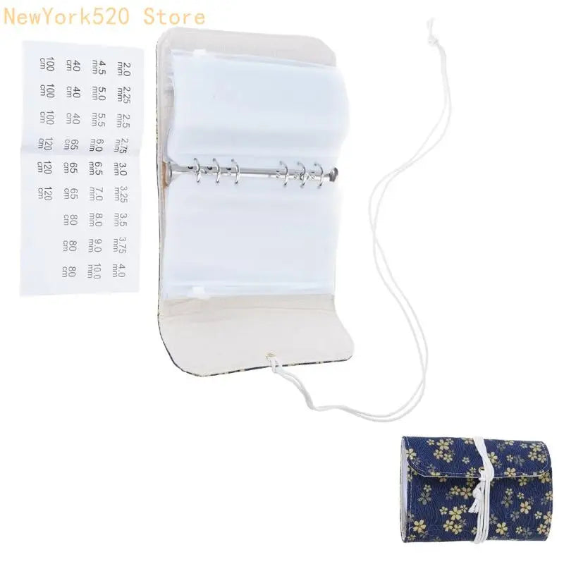 Circular Knitting Needle Organizer Bag – 12 Zippered Pockets