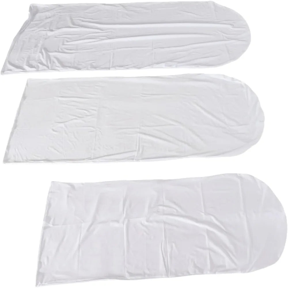 3-Pack White Wedding Arch Covers 4FT 5FT 6FT Stretch Fabric
